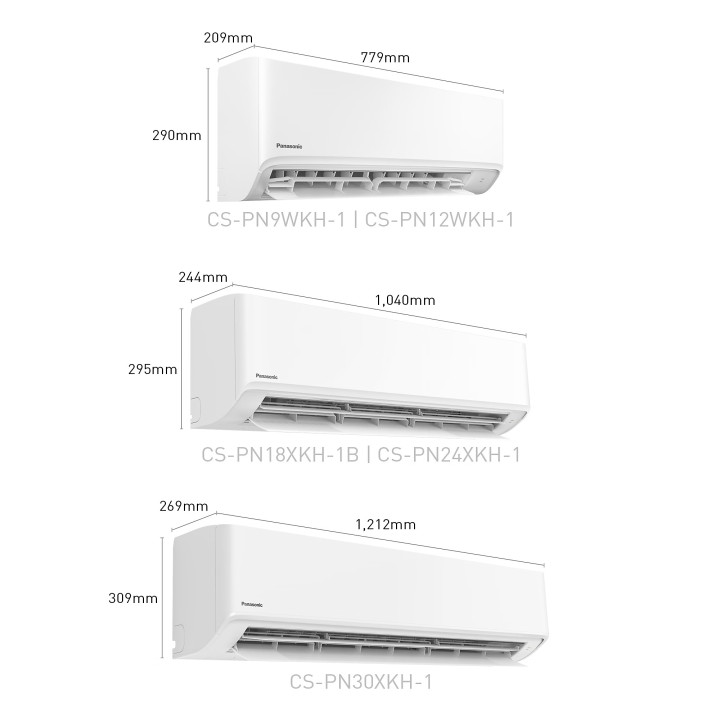 Panasonic 1.5HP Standard Non-Inverter R32 PN Series Air Conditioner CS/CU-PN12WKH| Macro Store