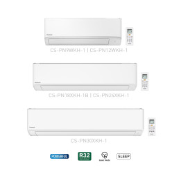 Panasonic 2.5HP Standard Non-Inverter R32 PN Series Air Conditioner CS/CU-PN24XKH| Macro Store