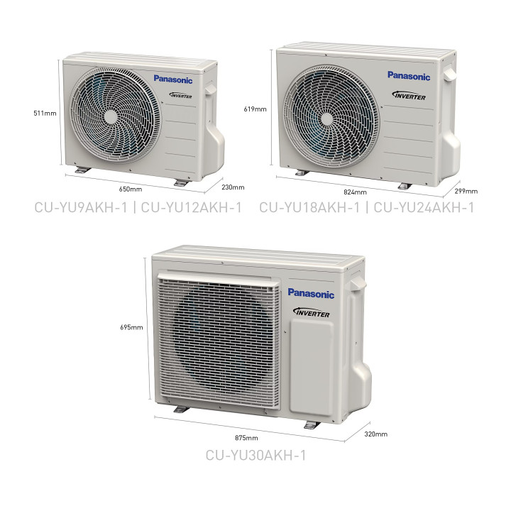 Panasonic 1.5HP Eco Inverter YU Series (AKH-1) CS/CU-YU12AKH Single Split Wall Mount Air