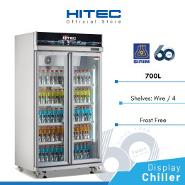 Hitec HTC-908D2 700L 2-Door Glass Display Chiller| Macro Store