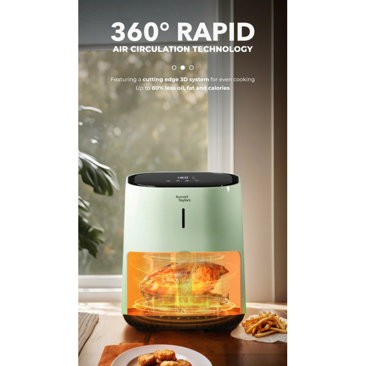 Russell Taylors 3D Visionary Digital Air Fryer (4.5L) Z4 Green