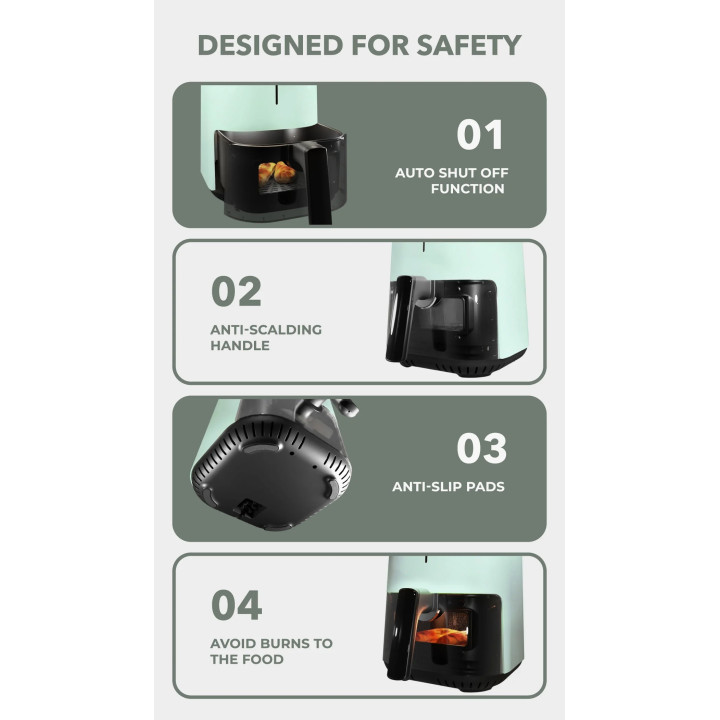 Russell Taylors 3D Visionary Digital Air Fryer (4.5L) Z4 Green