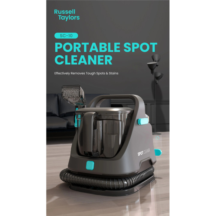 Russell Taylors Spot Cleaner SC10 650W Portable Upholstery & Carpet Cleaner