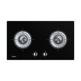 RUBINE RGH-CALDO2B-BL 5.2kW Vortex Tempered Glass Built-in Gas Hob