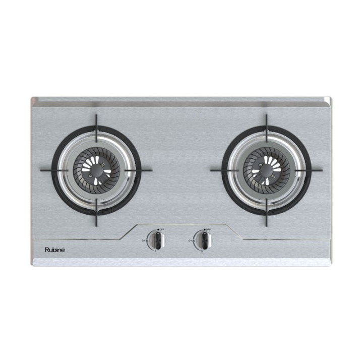 RUBINE RGH-CALDO2B-SS 5.2kW Vortex Built-in Gas Hob