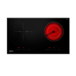 RUBINE RCH-VALIDO44-BL Hybrid Built-in Electric Hob with SCHOTT CERAN® Vitro-Ceramic Glass