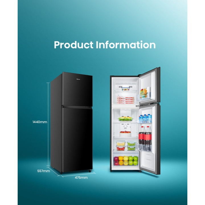 Hisense 206L INVERTER RT220N4ABN 2-Door Refrigerator